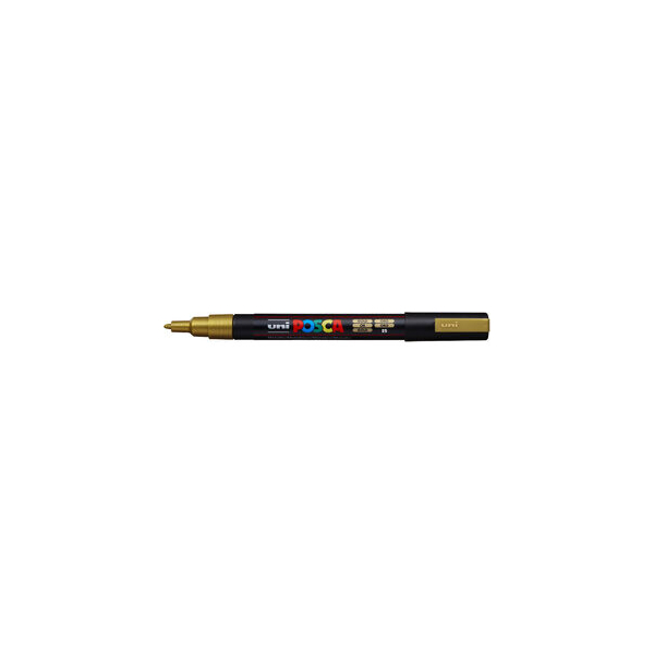 4902778915929 - uni-ball Acrylstifte UNI Marker POSCA PC-3M gold 09 - 13 mm Gold