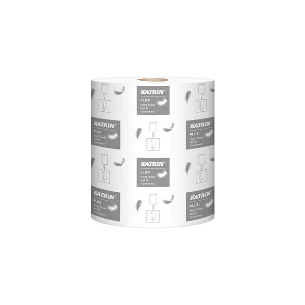 6414301055227 - Papierhandtuch Plus M 2 auf Rolle 6 x 600 Tücher 205 x 30 cm weiß 6414301055227 KATRIN 6 Rolle 6414301055227 - Papierhandtuch Plus M 2 auf Rolle 6 x 600 Tücher 205 x 30 cm weiß 6414301055227 KATRIN 6 Rolle