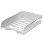 Briefablage 60100ws, A4/C4, weiß, Polystyrol stapelbar