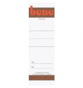 Rückenschild, zum Einstecken, Papier, breit  kurz, 49 x 158 mm, weiß