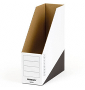 Stehsammler 275501, A4, weiß/schwarz, Wellpappe, 100mm