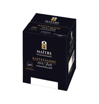 Kaffeesahne 4051126001, 10% Fett, 240x 10ml, in Portionsdose