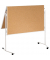 Moderationstafel Eco ECO-UMTKT-G, 120x150cm, Kork + Kork (beidseitig), pinnbar, klappbar, mit Rollen, braun + braun