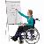 Flipchart PRO Deluxe Standard, FC84, 67x95cm (BxH), hellgrau, mit Beinen, mit 2 Seitenarmen