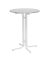 Stehtisch 01603317KH 110cm (H), Ø 80cm (BxT), rund, marmor / weiß