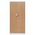 Aktenschrank 100107, Holz/Stahl abschließbar, 5 OH, 92 x 195 x 42 cm, buche/lichtgrau