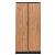 Aktenschrank 100127, Holz/Stahl abschließbar, 5 OH, 92 x 195 x 42 cm, erle/schwarz