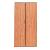 Aktenschrank 100115, Holz/Stahl abschließbar, 5 OH, 92 x 195 x 42 cm, erle/weiß
