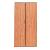 Aktenschrank 100115, Holz/Stahl abschließbar, 5 OH, 92 x 195 x 42 cm, erle/weiß