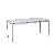 Schreibtisch, manuell höhenverstellbar, 75cm (H), 160x80cm (BxT), rechteckig, lichtgrau / lichtgrau