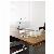 Schreibtischlampe MAULpure 820 22 95, LED, dimmbar, mit USB-Ladeanschluss, mit Standfuß, silber