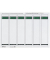 selbstklebende Rückenschilder 1686 1686-00-85 weiß schmal/kurz 39x192mm (BxH) selbstklebend permanent 