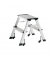Alu Klapptritt 898 2-stufig 45cm hoch mit Gleitrollen