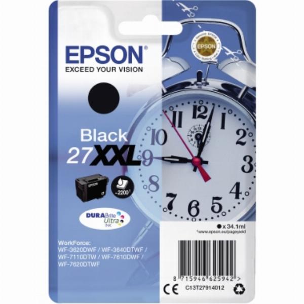 Epson Druckerpatrone 27XXL (C13T27914012) schwarz - Bürobedarf 