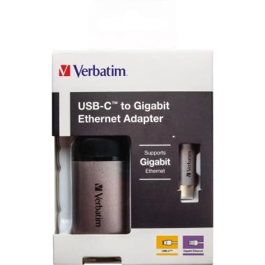 Adapter USB-C-Stecker/LAN-Buchse schwarz/grau