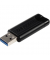 USB-Stick Pinstripe 49319, schwarz, USB 3.0, 128 GB