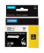 Rhino Schriftband 18483 12mm x 5,5m schwarz/weiß laminiert stark selbstklebend