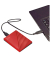 externe Festplatte My Passport WDBYVG0020BRD-WESN, rot/schwarz, 2,5 Zoll (6,35cm), 2 TB, HDD