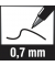 Kugelschreibermine Standard Maxima S0944490, blau, 0,5mm, Gro&szlig;raummine