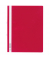 Schnellhefter 258003, A4+, rot, Kunststoff, Vorderdeckel transparent