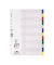 Kunststoffregister 675027, 1 bis 12, A4, 120&micro;m, farbige Taben, 12-teilig