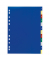 Kunststoffregister 6750-27 1-12 A4 0,12mm farbige Taben 12-teilig