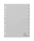 Kunststoffregister 651110, 1 bis 10, A4, 120µm, graue Taben, 10-teilig