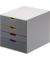 Schubladenbox Varicolor 7604-27 grau/bunt 4 Schubladen geschlossen
