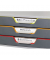 Schubladenbox Varicolor 7603-27 grau/bunt 3 Schubladen geschlossen