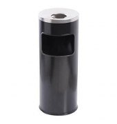 DURABLE Papierkorb Safe mit Ascher rund schwarz