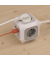 Steckdosenwürfel ALEA-Power 4 Steckdosen 1,4m inkl. Standfuß-Adapter grau/weiß