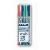 Folienstift 316 F farbig sortiert 0,6 mm 4er-Etui non-permanent
