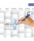 Folienstift 305 M correctable farbig sortiert 1,0 mm 4er Etui non-permanent trocken abwischbar
