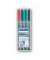 Folienstifte-Set Lumocolor, 311 WP4, 4-farbig sortiert, 0,4mm, Rundspitze, nachf&uuml;llbar