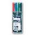 Folienstifte-Set Lumocolor, 318 WP4, 4-farbig sortiert, 0,6mm, Rundspitze, nachf&uuml;llbar