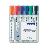 Boardmarker-Set Lumocolor 351 B, 351B-WP6, Etui, rot, blau, gr&uuml;n, schwarz, orange, violett, 2-5mm Keilspitze