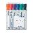 Boardmarker-Set Lumocolor 351, 351-WP6, Etui, rot, blau, gr&uuml;n, schwarz, orange, violett, 2mm Rundspitze