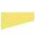 Trennstreifen 10838381 Trapez gelb 190g gelocht 23x12cm 