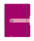 Collegeblock 11293081 easy orga to go, kariert / kariert, A4, 80g, violett, 80 Blatt