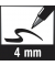 Fineliner-Set my.pen, 11367232, grau/farbig (Schreibfarbe: 10-farbig sortiert), 0,5+4mm