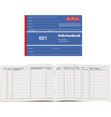 Fahrtenbuch 601 A6 40 Blatt/840645