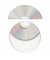 CD/DVD Hüllen Papier m.fenster selbstklebend weiß 124x124mm