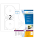 CD Etiketten Maxi 4460 Ø 116 mm weiß
