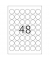 Folienetiketten Special 4571, wei&szlig;, &Oslash; 30mm, rund