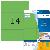 Etiketten Special 5061, gr&uuml;n, 105x42,3mm, rechteckig