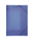 Eckspannmappe Lucy Colours 21638-07, A3 blau-transparent Polypropylen 80g, mit 3 Einschlagklappen