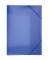 Eckspannmappe Lucy Colours 21638-07, A3 blau-transparent Polypropylen 80g, mit 3 Einschlagklappen