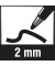 Fasermaler Colorella Twin 10 Stifte im Etui, 10 Farben sort.