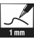 Fasermaler Colorella Twin 10 Stifte im Etui, 10 Farben sort.