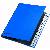 Pultordner Color 24249-02, A-Z, blau, A4, 24 F&auml;cher